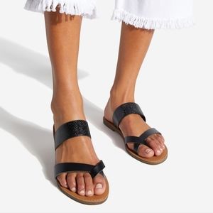 NEW Women's Black Slide Sandals